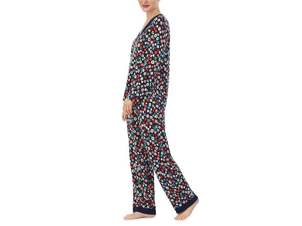 Kate Spade New York Modal Span Long PJ Set (Autumn Ditsy) Women's Pajama Sets Product Image