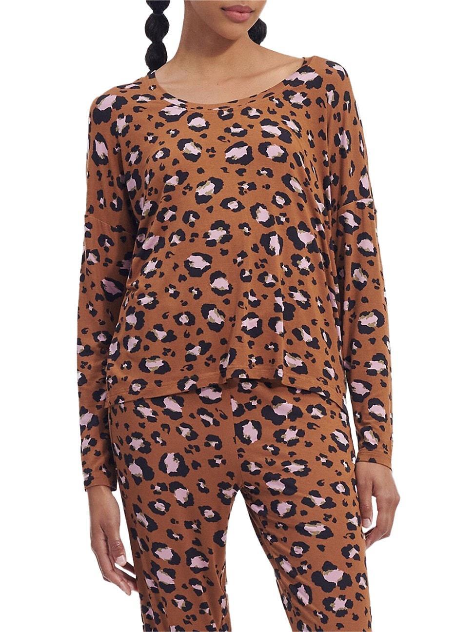 Womens Ecovero Jersey Printed Pajama Set Product Image