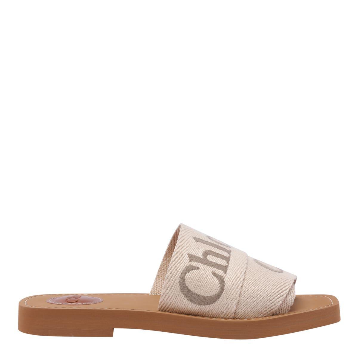 Woody Sandals In White Product Image