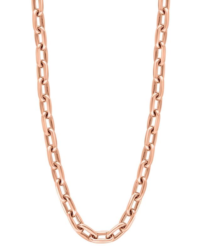 Effy Mens Link 22 Chain Necklace in 14k Rose Gold-Plated Sterling Silver Product Image