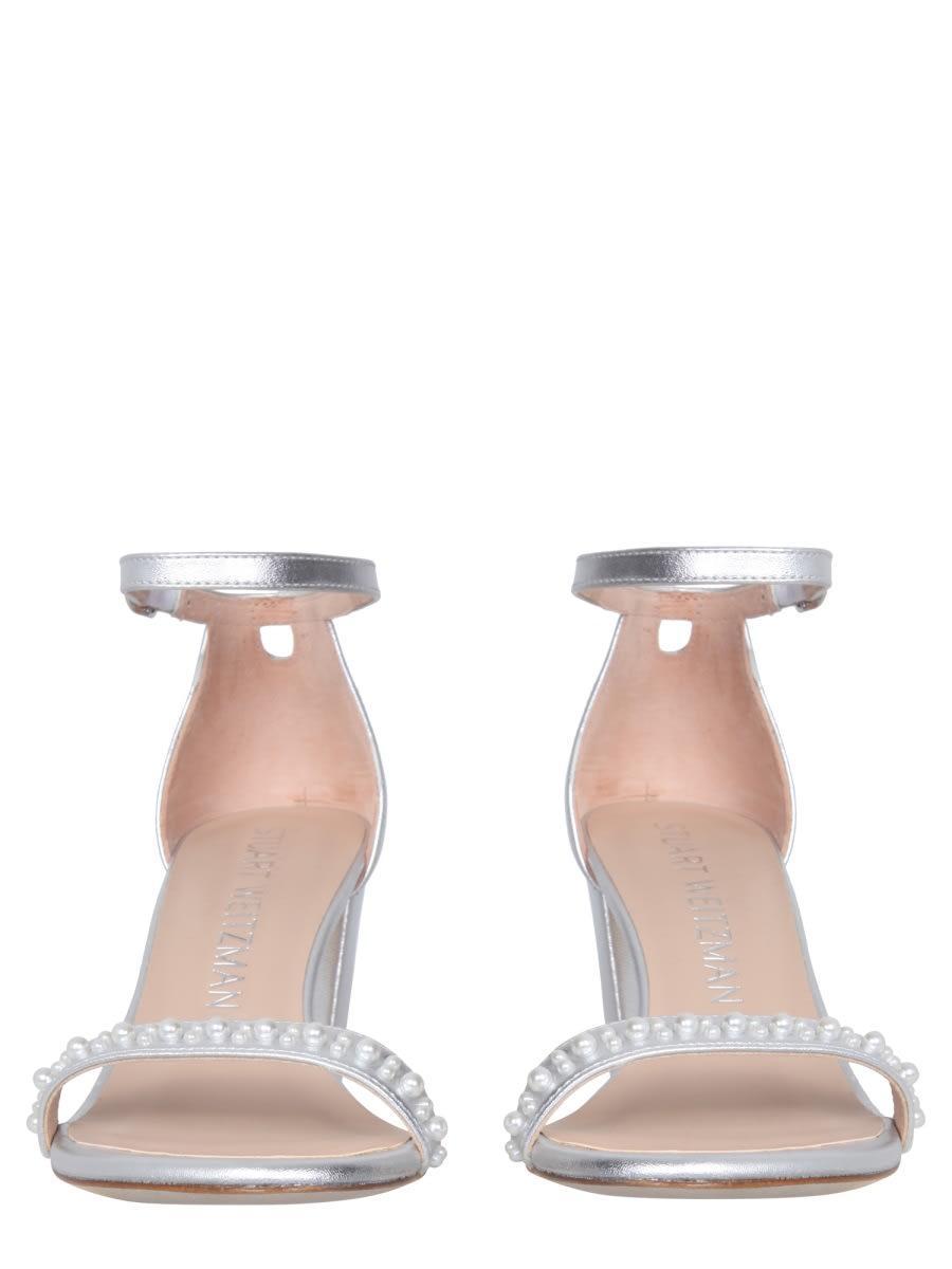 Nearly Nude Sandals In Silver Product Image