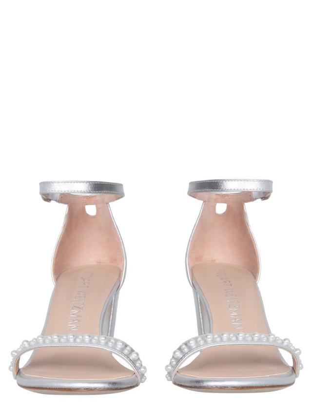 Nearly Nude Sandals In Silver Product Image