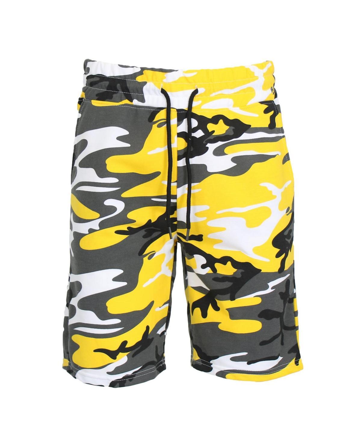 Galaxy By Harvic Mens Camo Printed French Terry Shorts Product Image