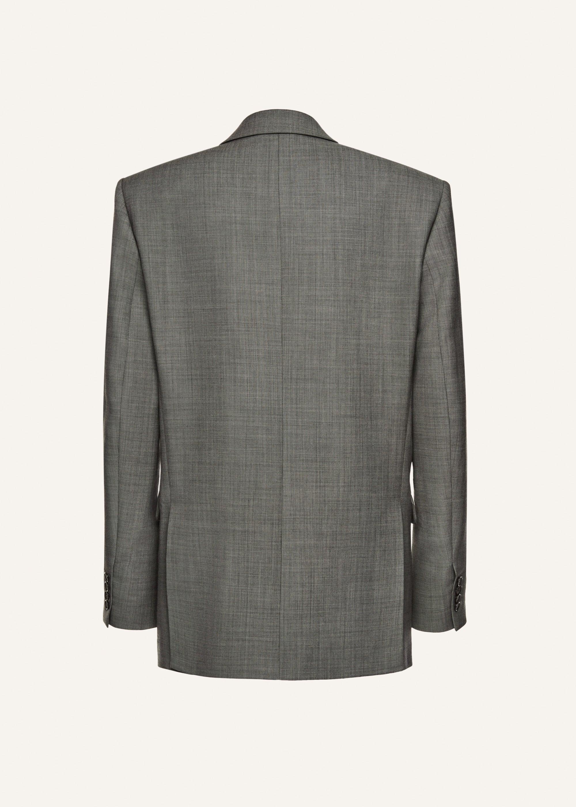 Boxy oversized blazer in grey Product Image