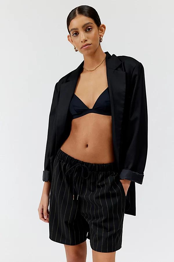 Urban Renewal Remnants Pinstripe Pull-On Short Womens at Urban Outfitters product image