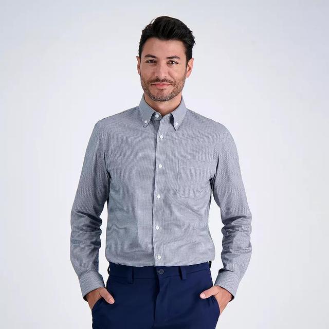 Mens Haggar Premium Comfort Slim Fit Wrinkle Resistant Button Down Collar Dress Shirt Product Image