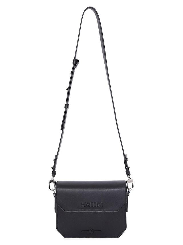 Womens Leather Flap Crossbody Bag Product Image