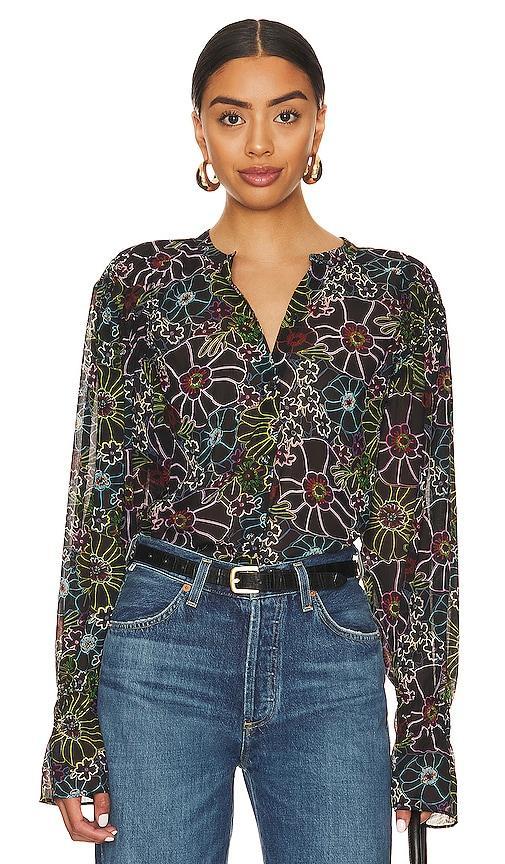 Steve Madden Camella Blouse Multi) Women's Clothing Product Image