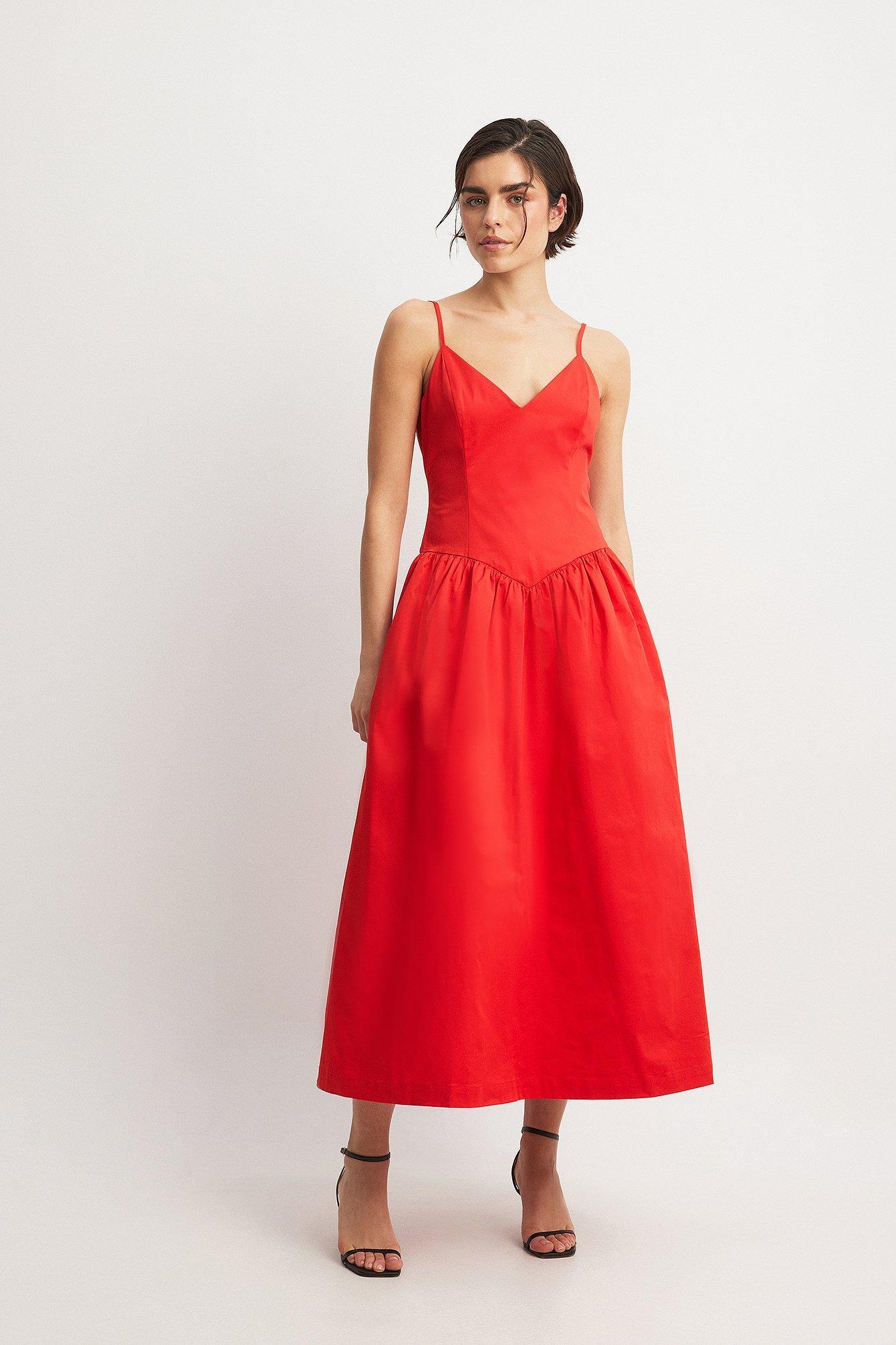 Volume Skirt Midi Dress Product Image