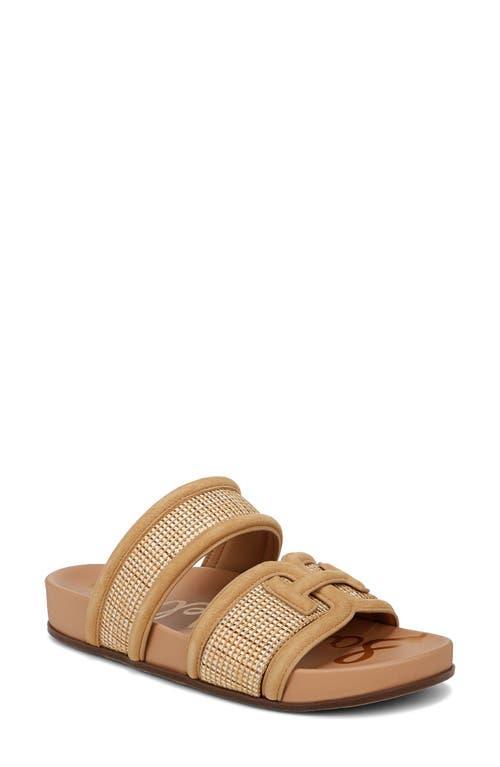 Sam Edelman Rowan Slide Sandal Sand Dune Raffia 6.5 Product Image