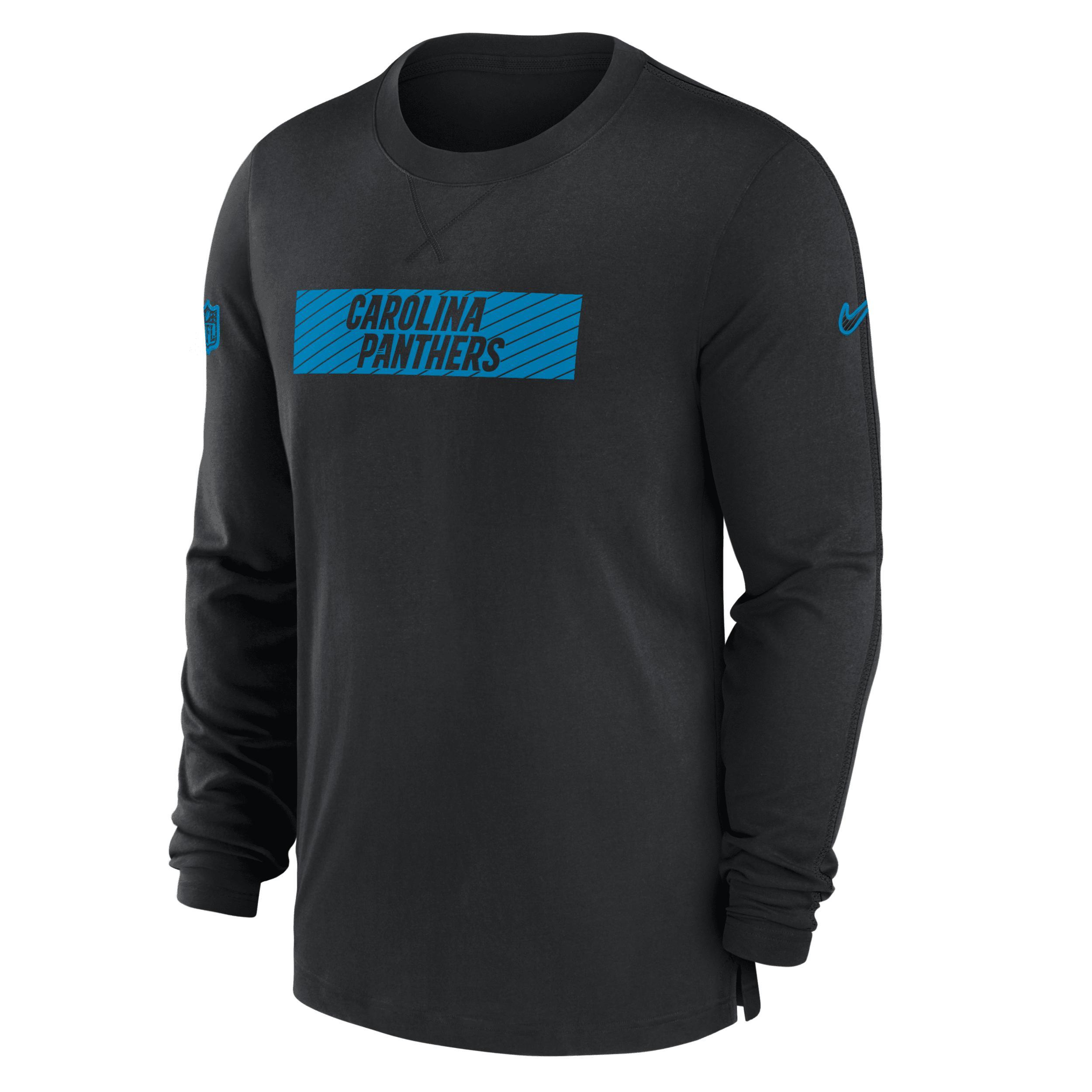 Carolina Panthers Sideline Player Team Issue Mens Nike Mens Dri-FIT Long-Sleeve Top Product Image