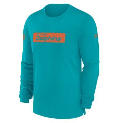 Miami Dolphins Sideline Player Team Issue Men’s Nike Dri-FIT Long-Sleeve Top Product Image