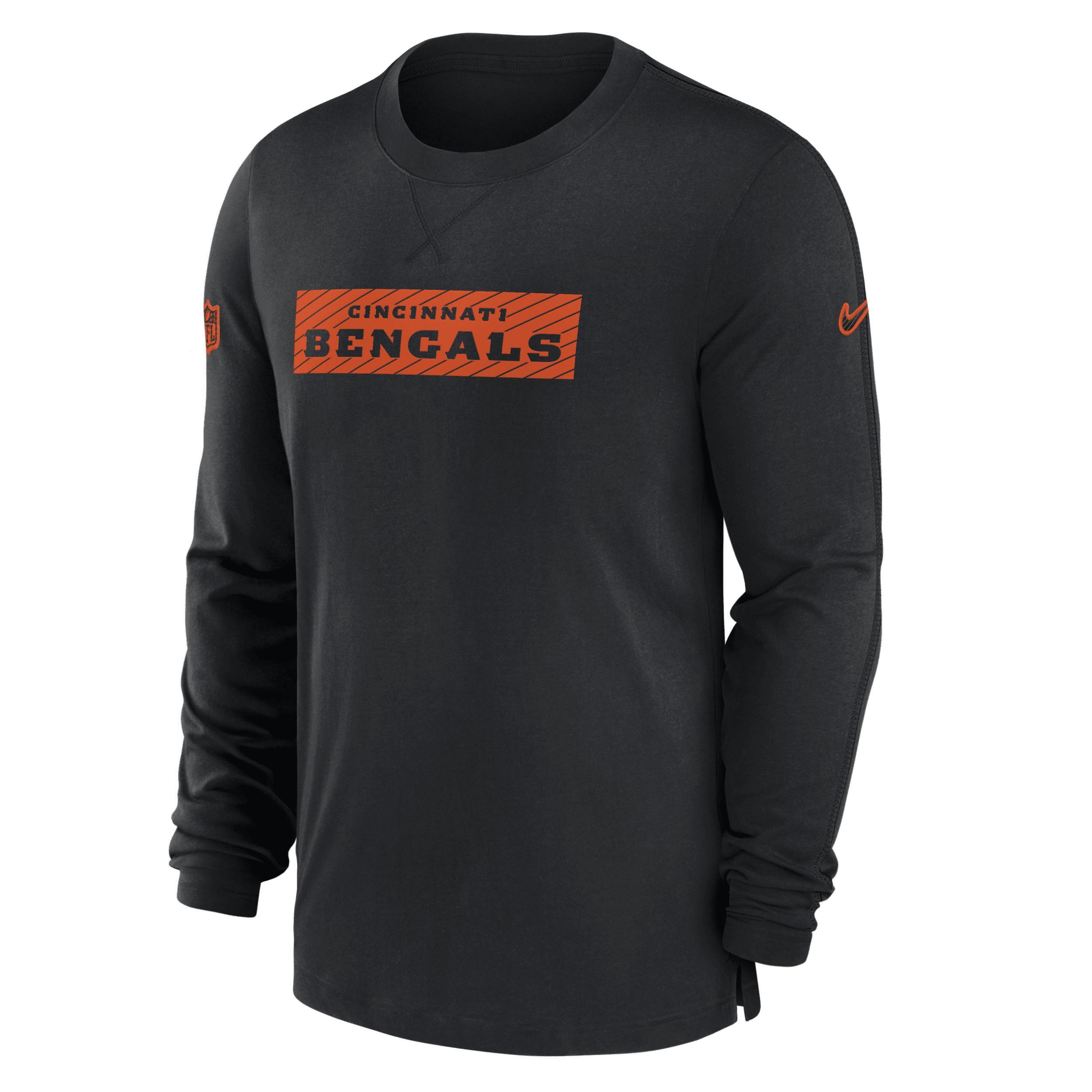 Cincinnati Bengals Sideline Player Team Issue Men’s Nike Men's Dri-FIT Long-Sleeve Top Product Image