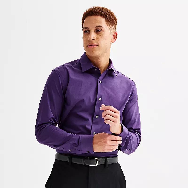 Mens Apt. 9 Premier Flex Solid Regular-Fit Wrinkle Resistant Dress Shirt Product Image