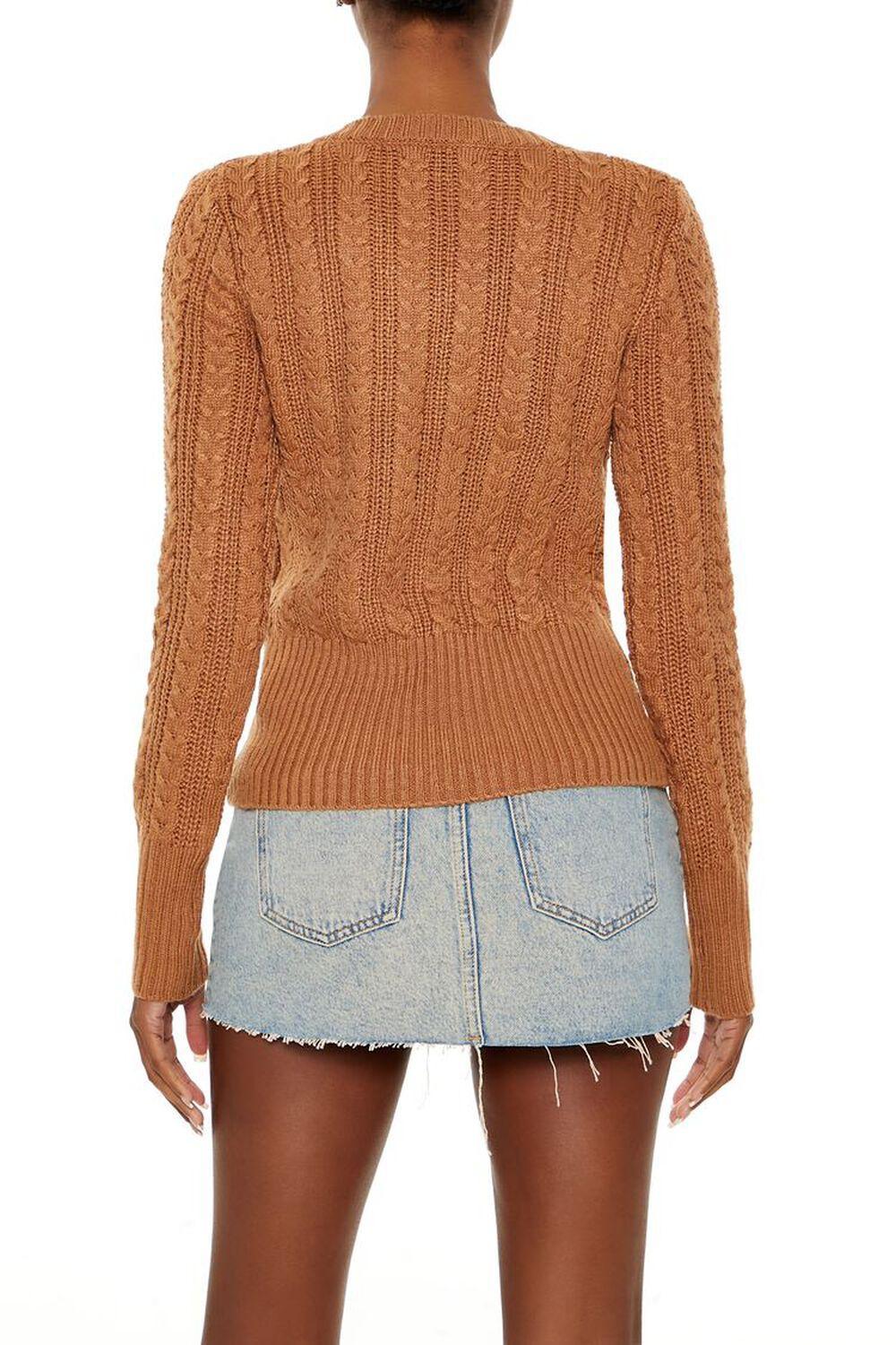 Cable Knit V-Neck Sweater | Forever 21 product image