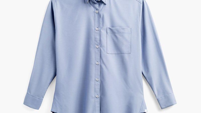 Denim Blue End on End Women's Previous Generation AeroZero° Oversized Shirt Product Image