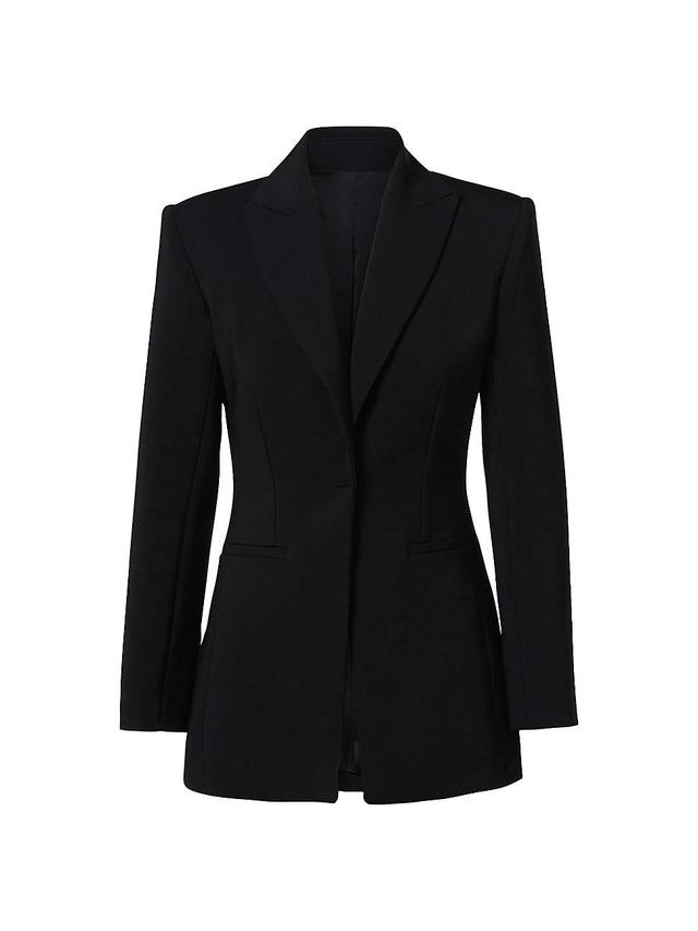 Womens Tailored Single-Button Blazer Product Image