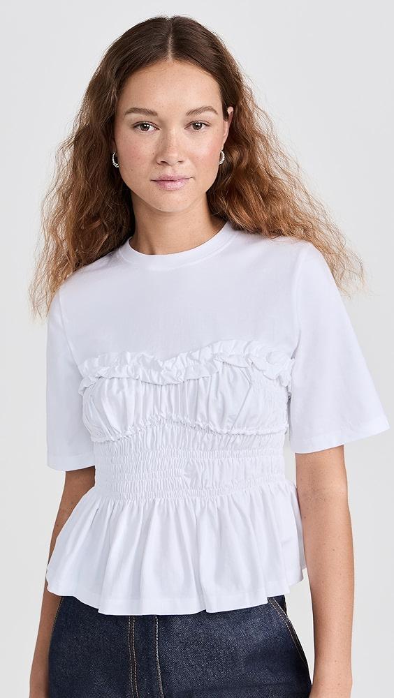 Cecilie Bahnsen Vilde T-Shirt Jersey White | Shopbop Product Image