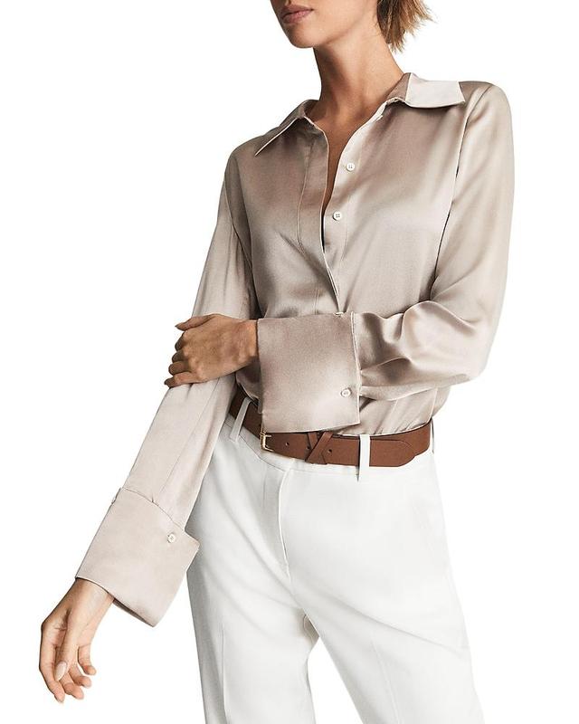 Womens Hailey Silk Buttoned Shirt Product Image