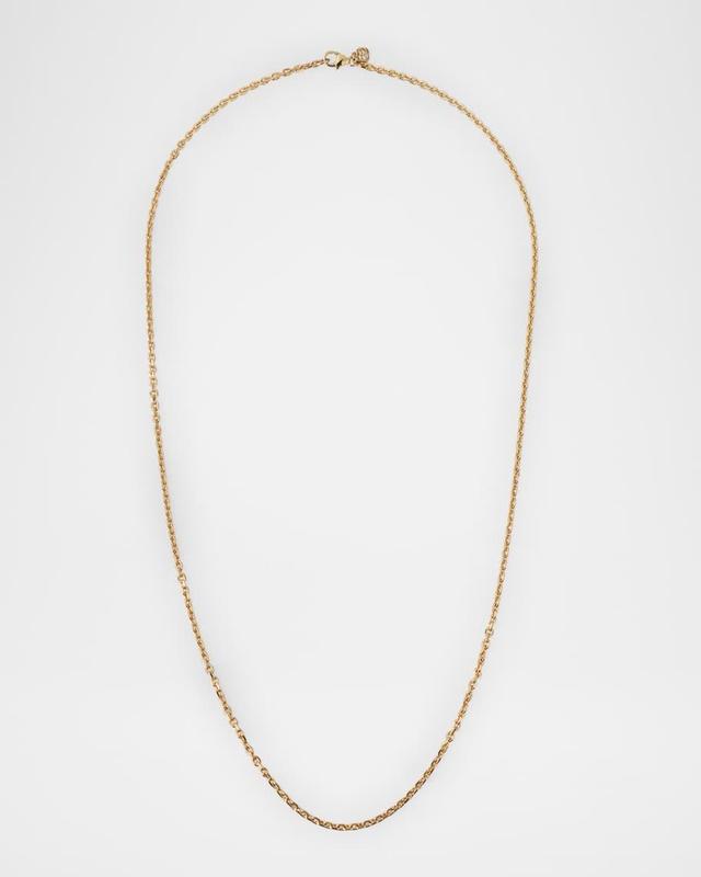 Men's 14K Yellow Gold Cable Chain Necklace, 22"L Product Image