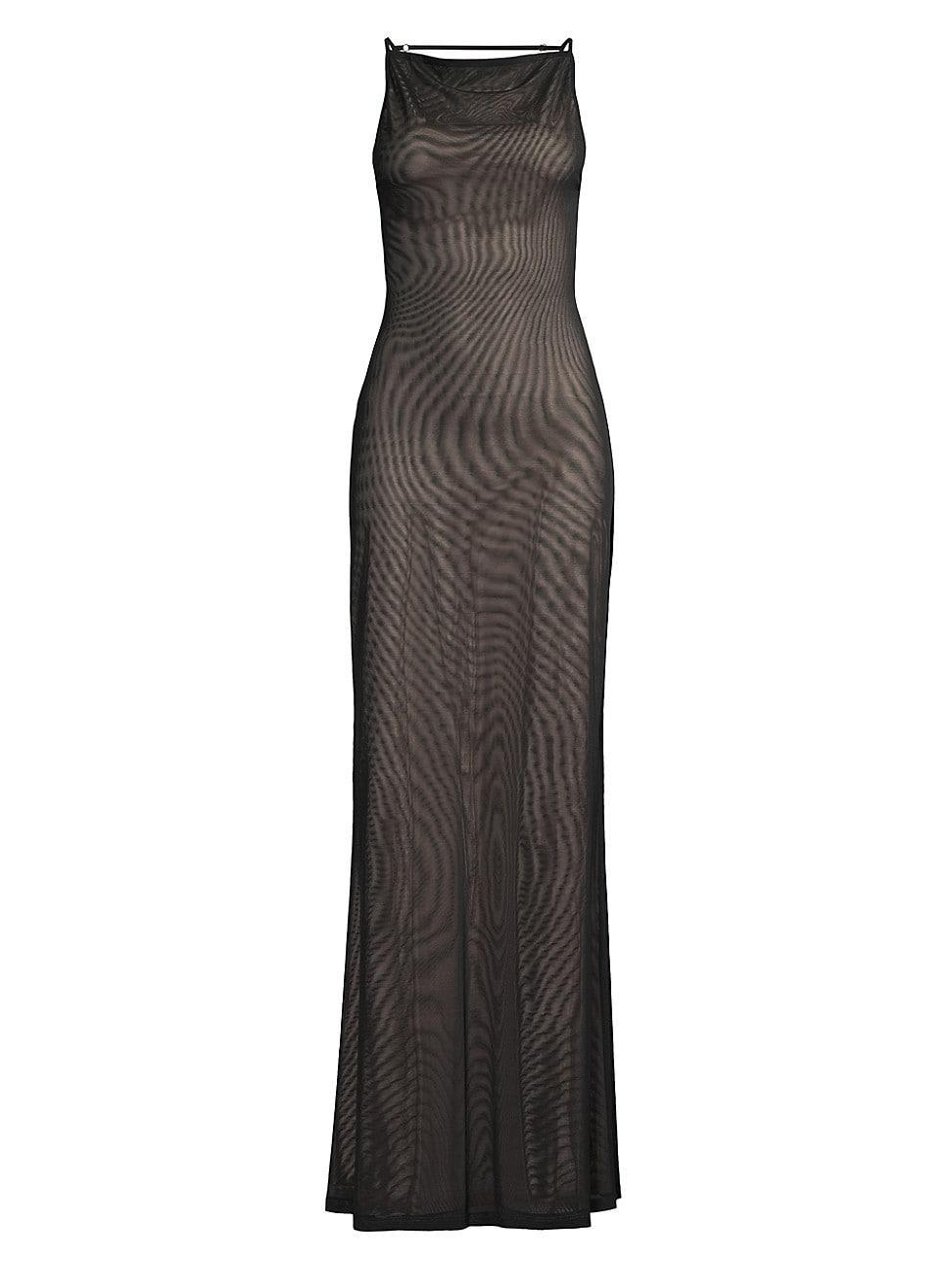 Womens Nina Ripple Mesh Gown Product Image