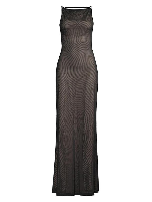 Womens Nina Ripple Mesh Gown Product Image