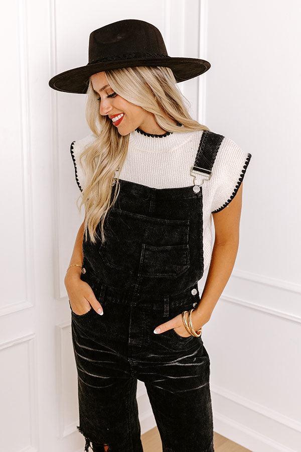 Casual Outing Corduroy Overalls Product Image