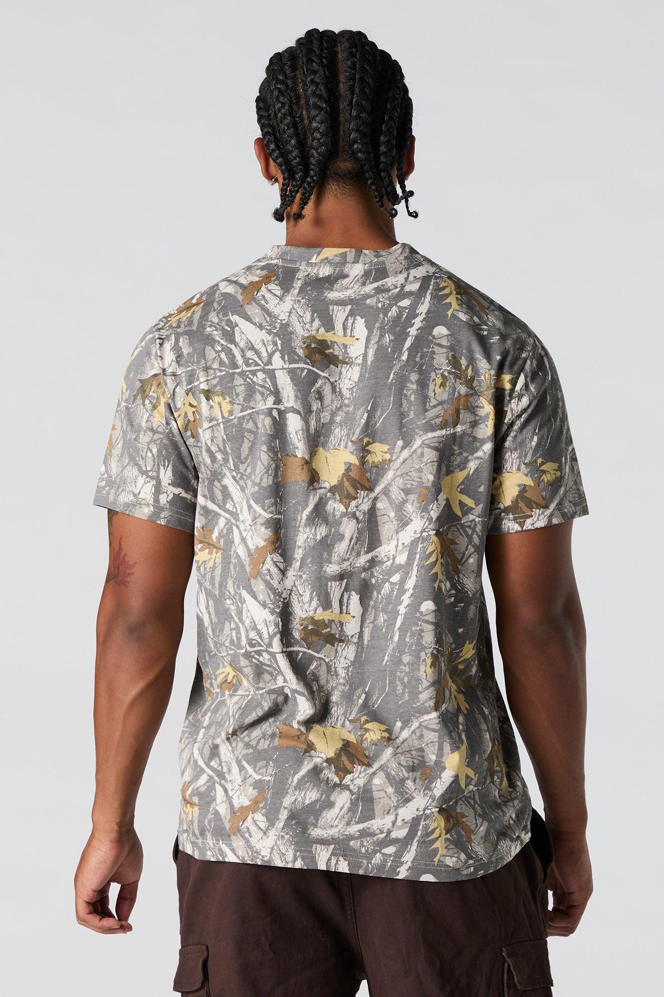 Camo Forest Print T-Shirt Male Product Image