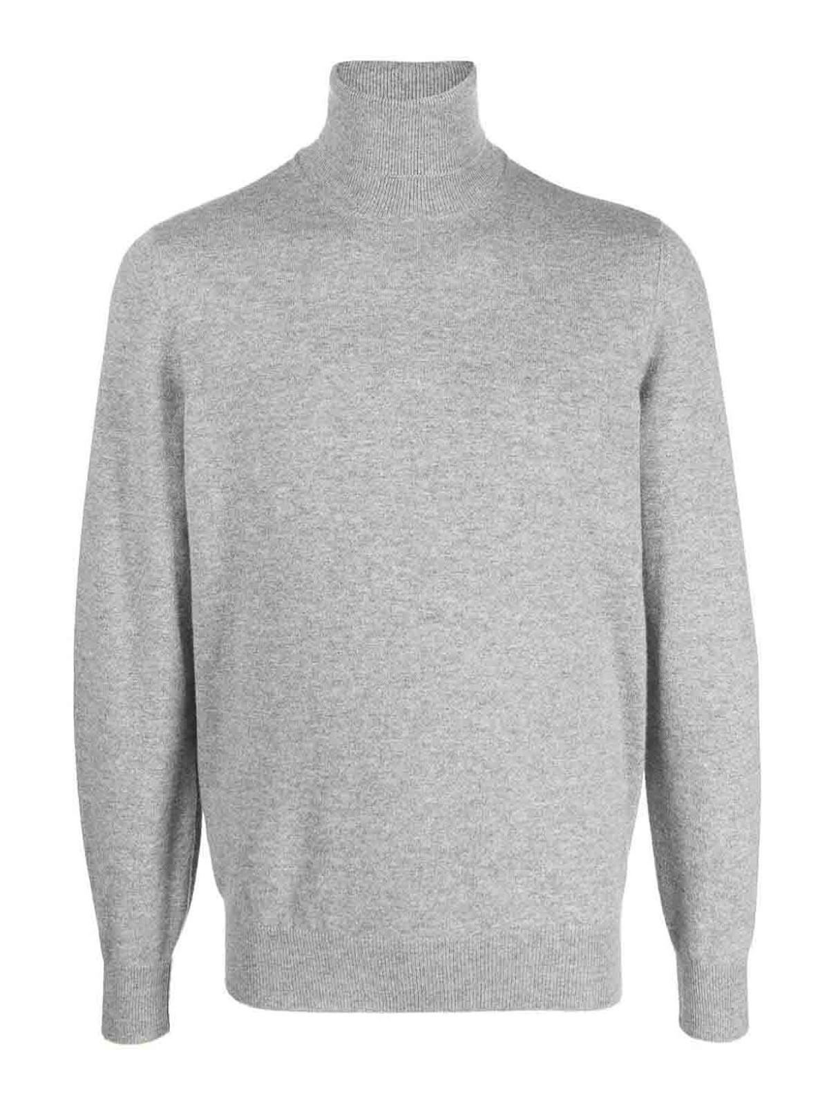 BRUNELLO CUCINELLI Turtle-neck Sweater In Grey Product Image