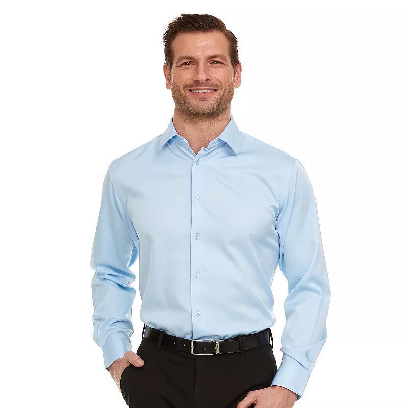 Mens Geoffrey Beene Slim-Fit Sateen Stretch Dress Shirt Product Image