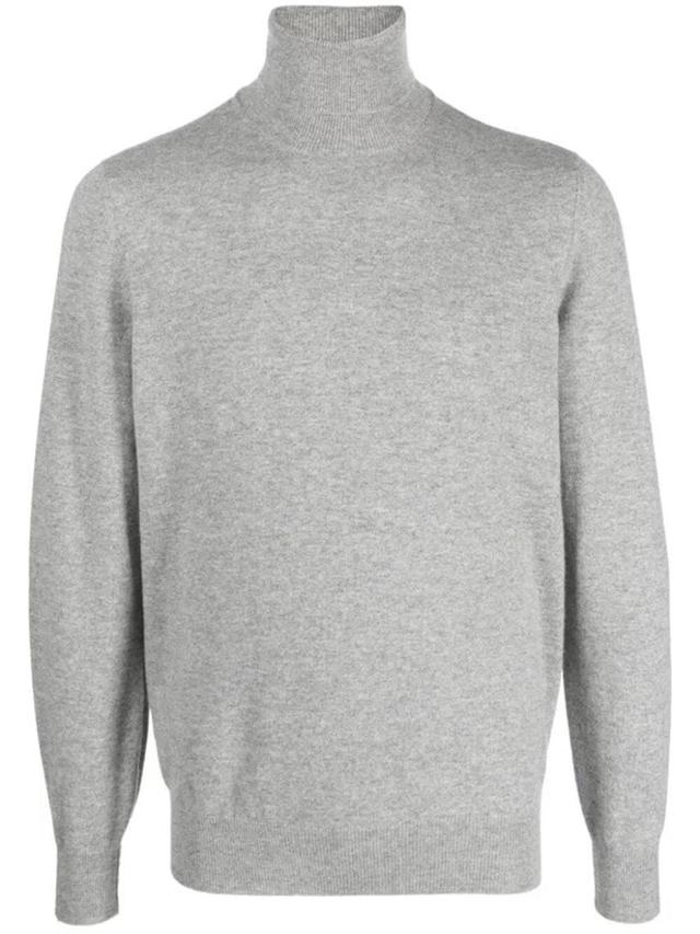 BRUNELLO CUCINELLI Turtle-neck Sweater In Grey Product Image