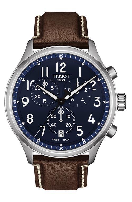 Tissot Chrono XL Chronograph Leather Strap Watch, 45mm Product Image