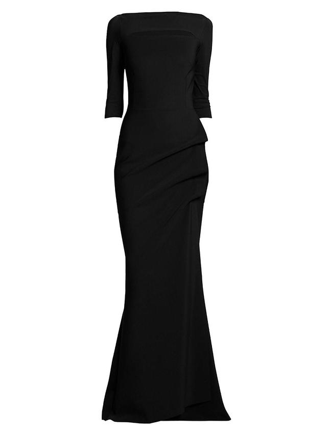 Womens Kate Slit-Detail Boatneck Gown Product Image