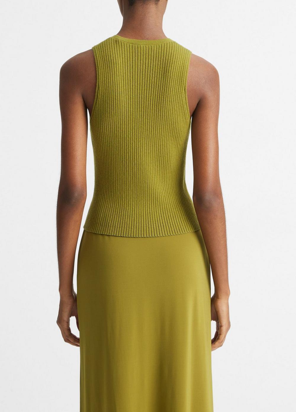 Ribbed High-Neck Sweater Tank product image