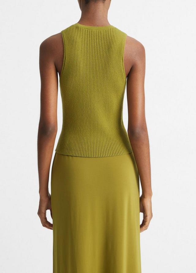 Ribbed High-Neck Sweater Tank Product Image