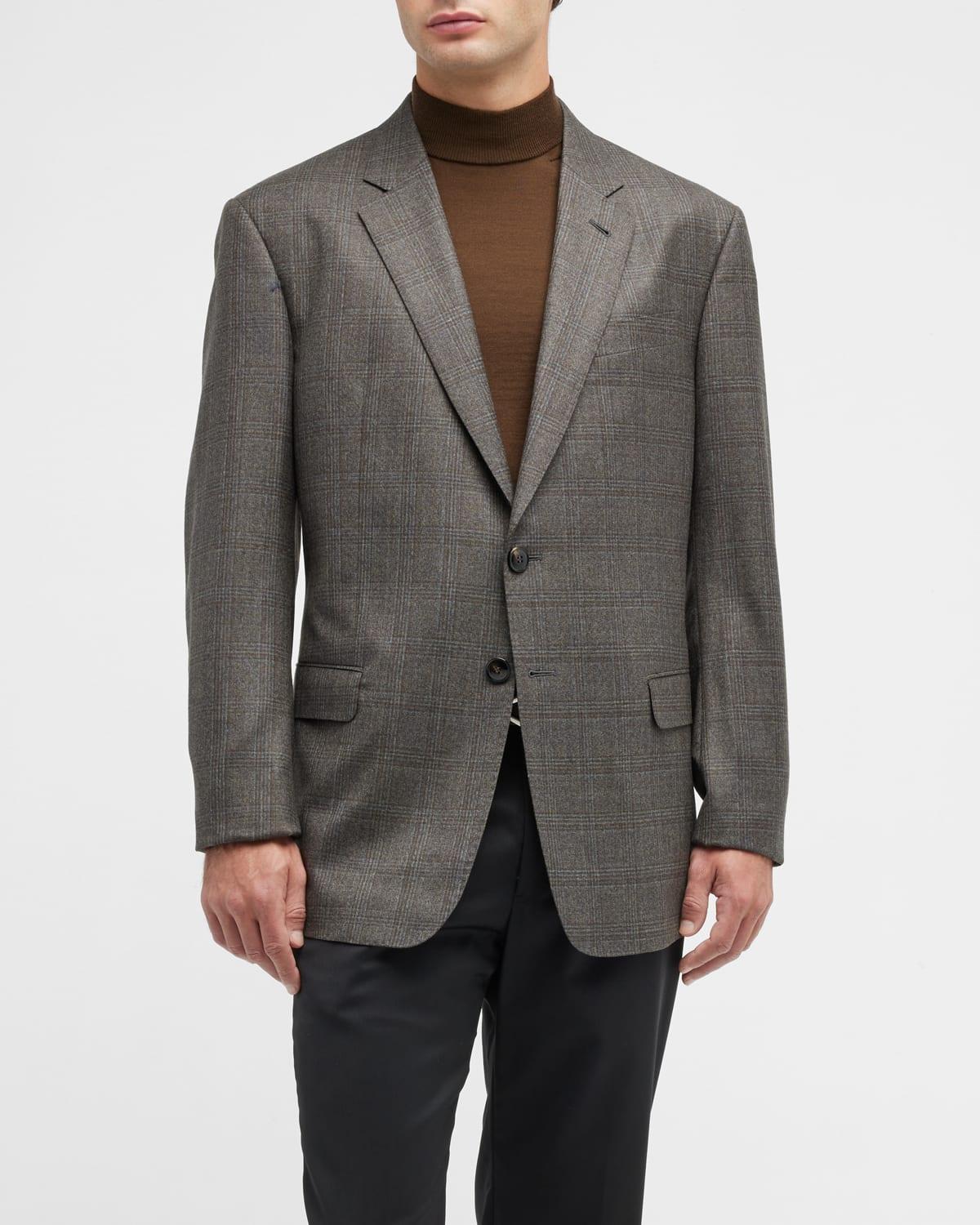 Mens Tonal Plaid Sport Jacket Product Image