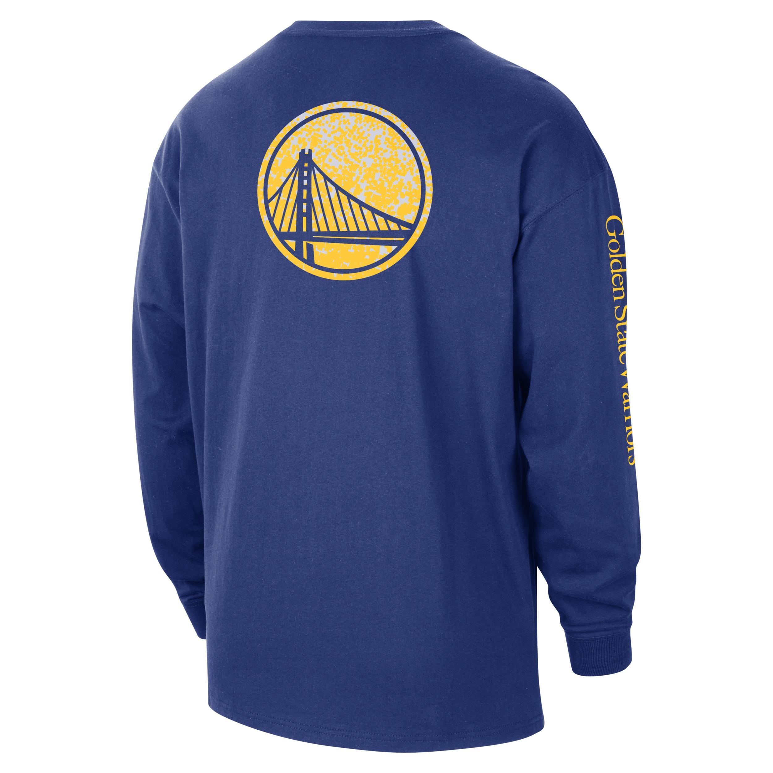 Golden State Warriors Courtside Men's Nike NBA Long-Sleeve Max90 T-Shirt Product Image