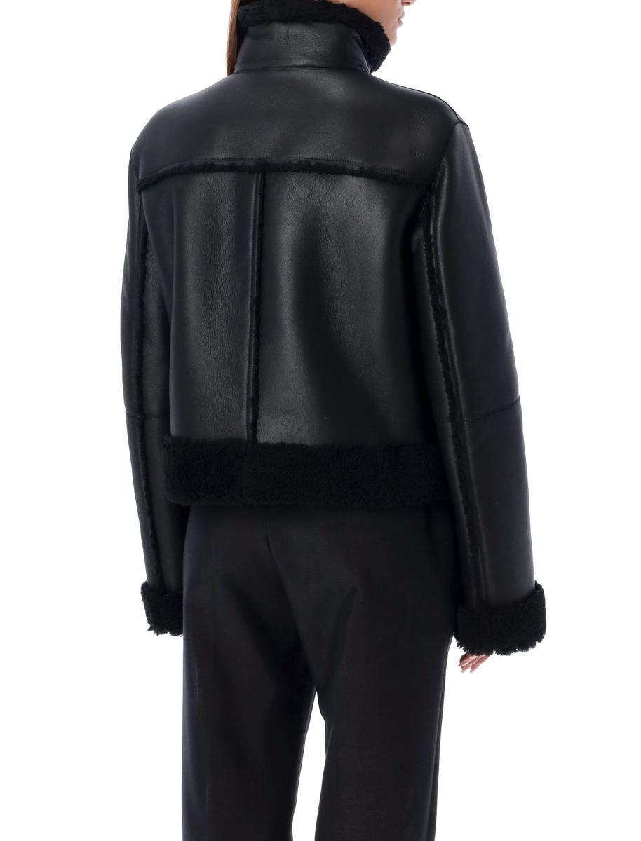 DOLCE & GABBANA Lambskin Biker Jacket In Black Product Image