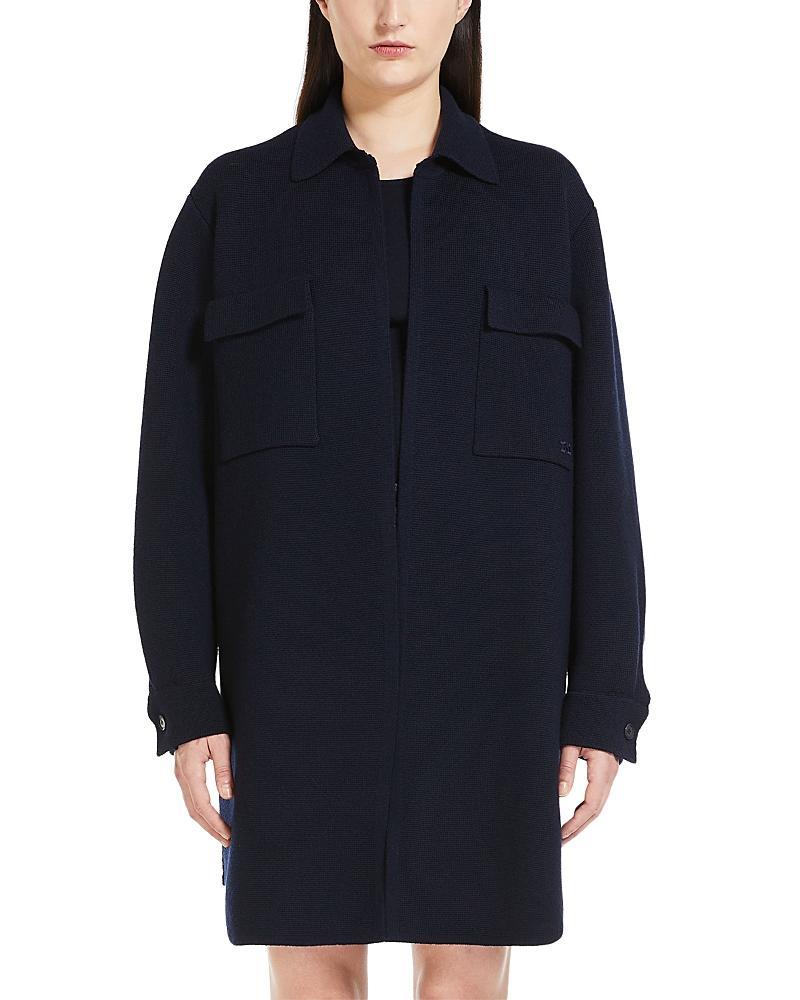 Max Mara Wool Oversized Sweater Jacket Product Image