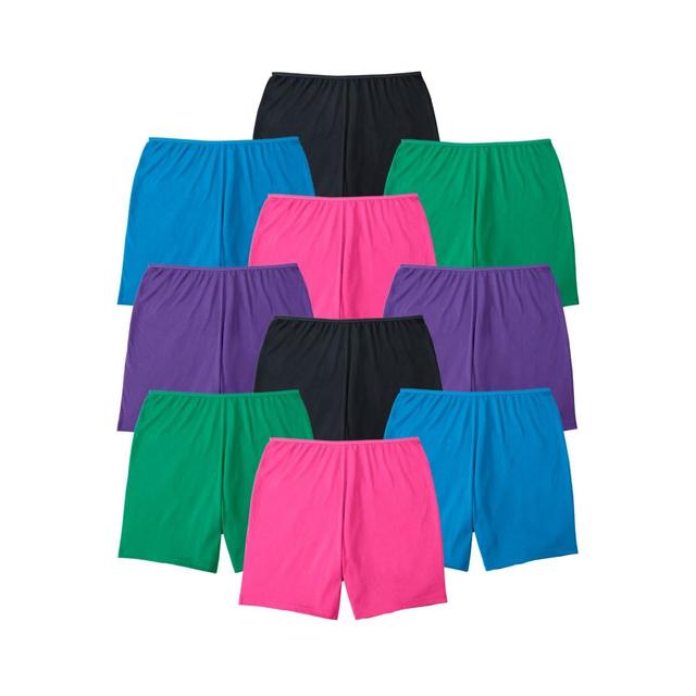 Comfort Choice Womens Cotton Boxer 10-Pack Product Image