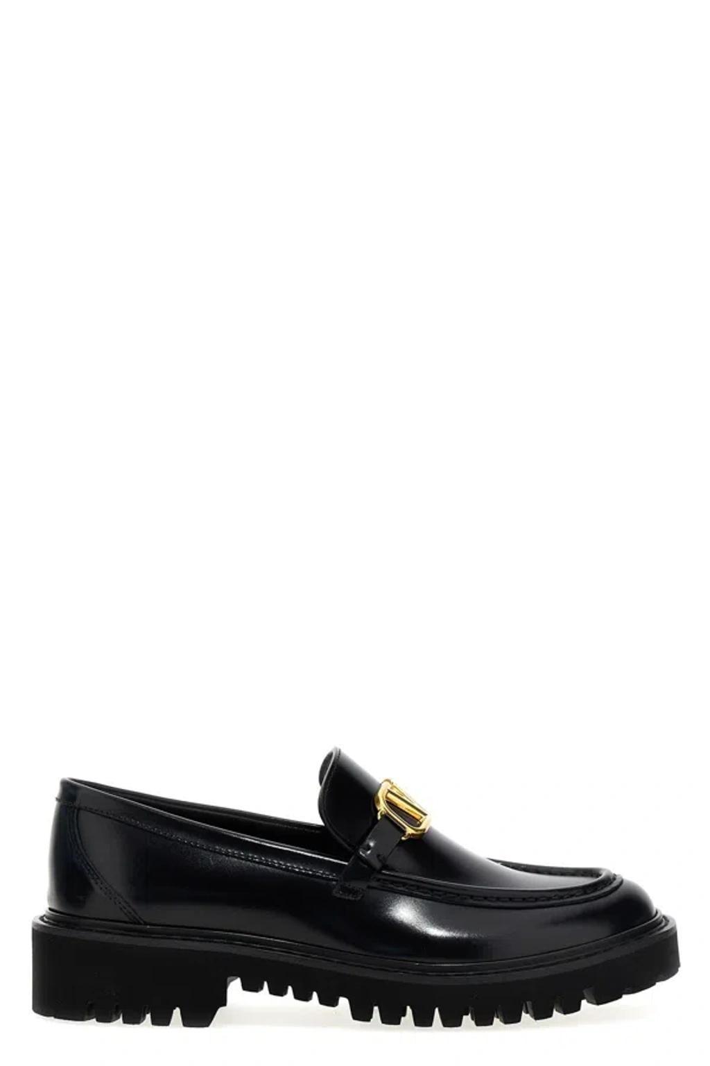 Black Logo Signature Loafers Product Image