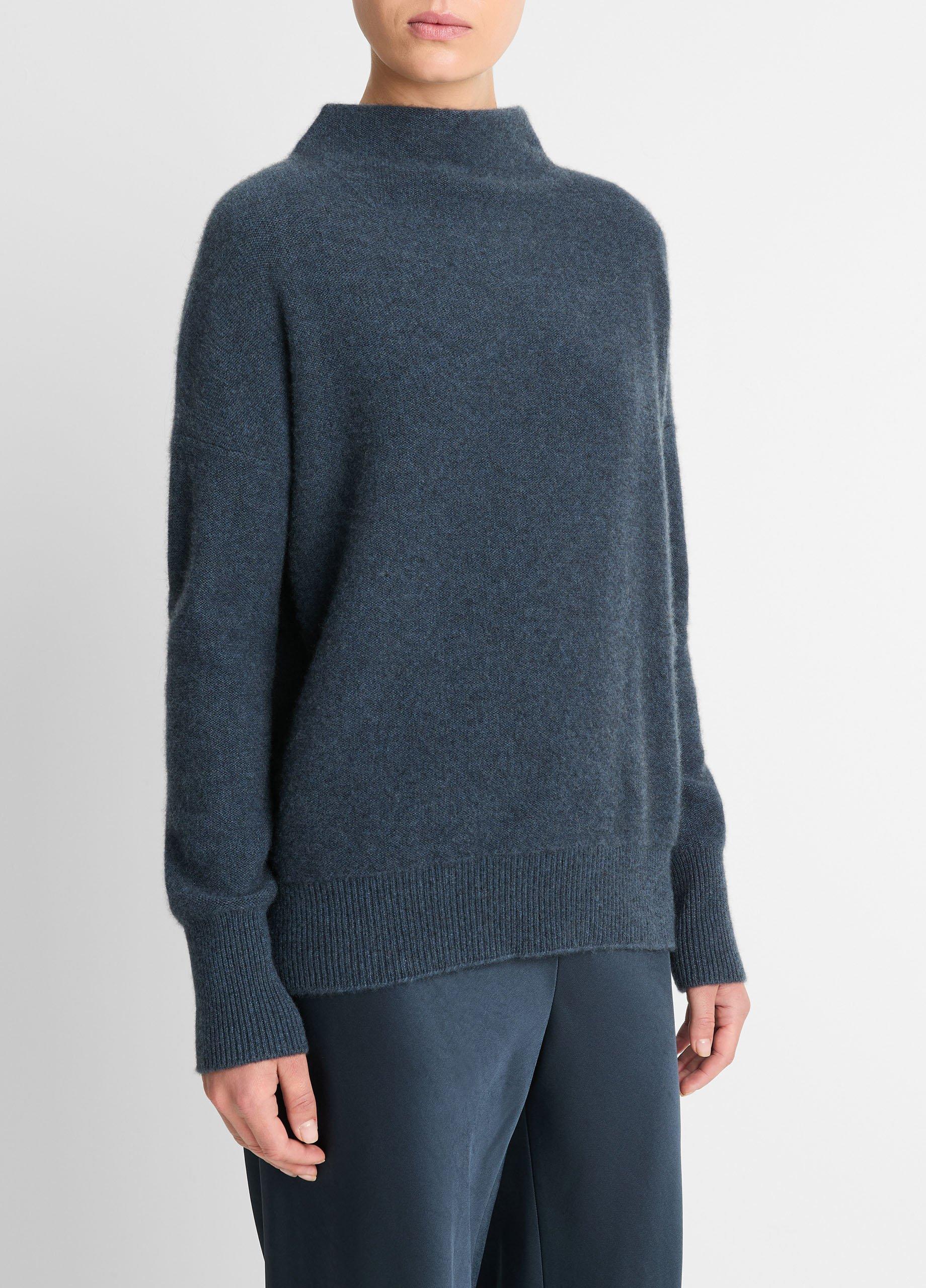 Plush Cashmere Funnel Neck Sweater Product Image