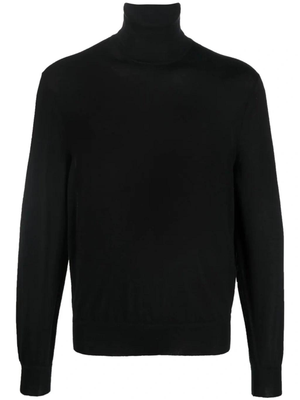 TOM FORD Fine-knit Roll Neck Jumper In Black Product Image