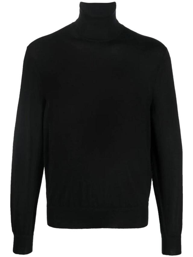 TOM FORD Fine-knit Roll Neck Jumper In Black Product Image