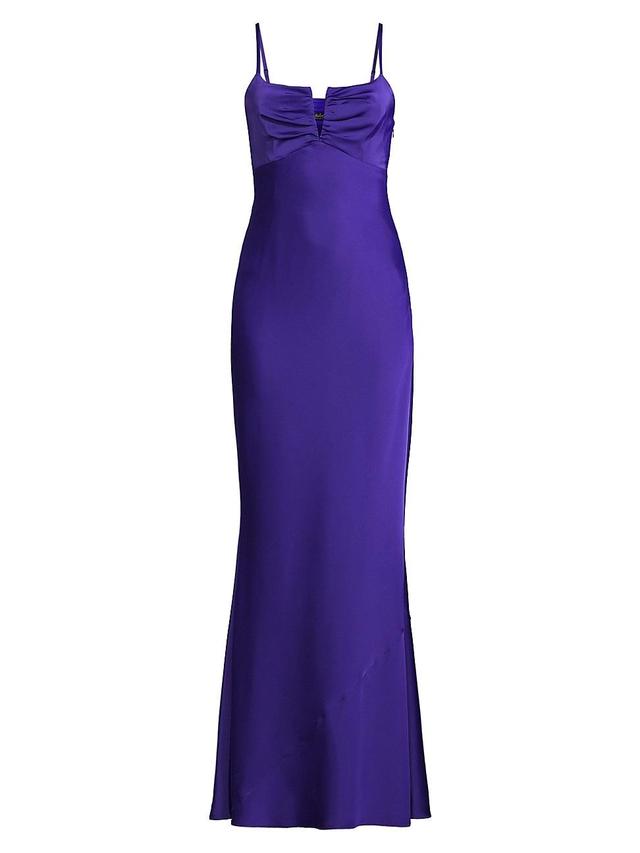 Womens Braided Satin Gown Product Image