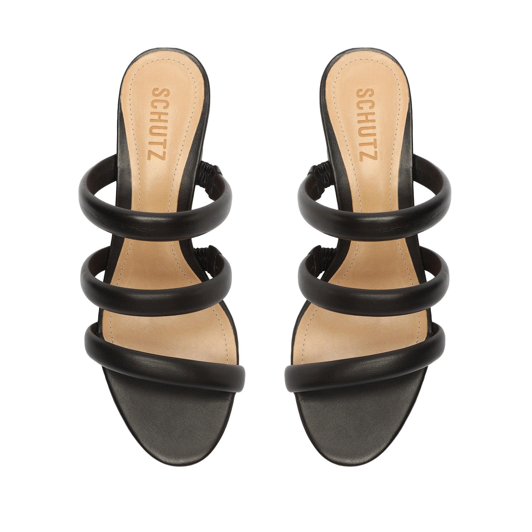 Olly Mid Block Nappa Leather Sandal Female Product Image