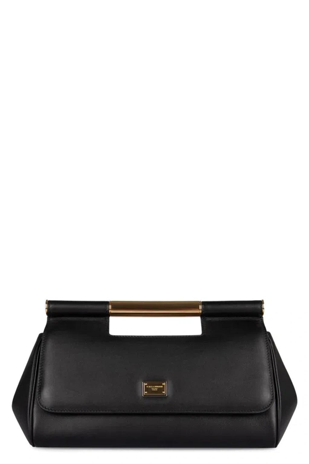 DOLCE & GABBANA Medium Chic Leather Handbag In Black Product Image