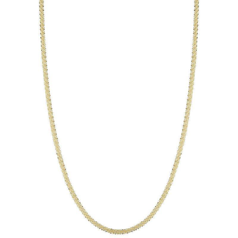 Sunkissed Sterling Brillo Chain Necklace, Womens Gold Tone Product Image