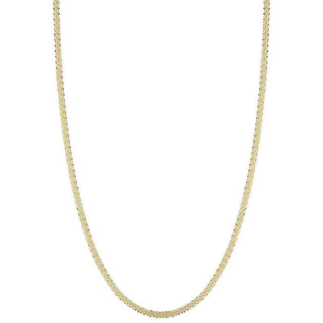 Sunkissed Sterling Brillo Chain Necklace, Womens Gold Tone Product Image