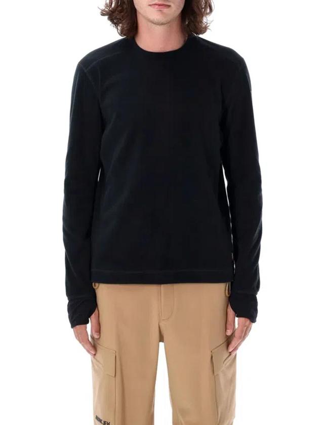 MONCLER Black Patch Pocket Long Sleeve T-shirt Product Image